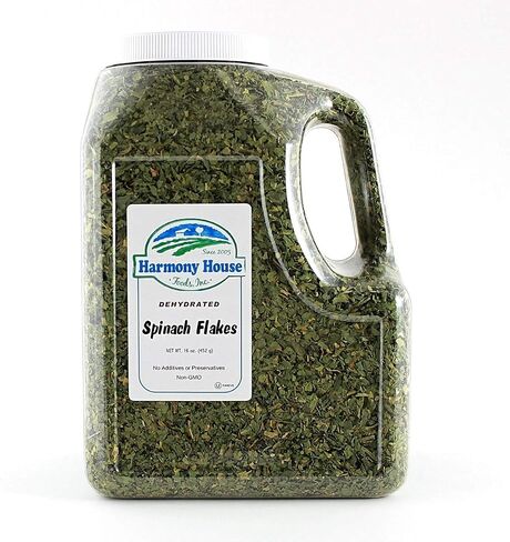 Harmony House Dried Spinach Flakes – Dehydrated Vegetables for Cooking, Camping, Emergency Supply and More in Saudi Arabia