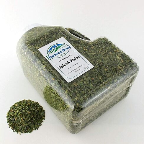 Harmony House Dried Spinach Flakes – Dehydrated Vegetables for Cooking, Camping, Emergency Supply and More in Saudi Arabia