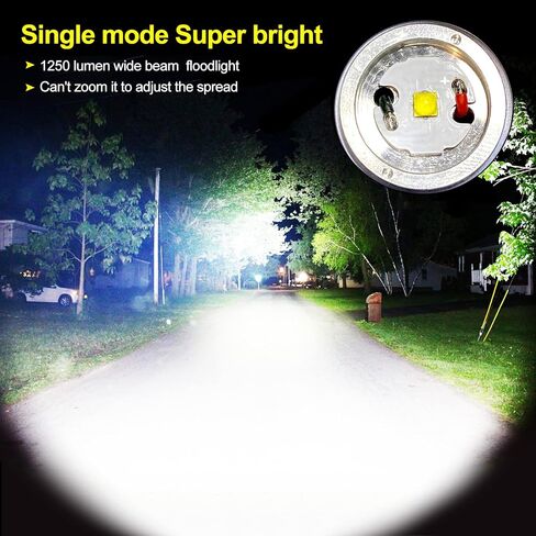 Best Tactical Flashlights 2022 1250 High Lumen 1 Mode EDC Tac Light Spotlight for Fox Deer Coon Night Hunting Offset Picatinny Rail Mount Pressure Switch Self Defense Outdoor Camping Survival in Saudi Arabia
