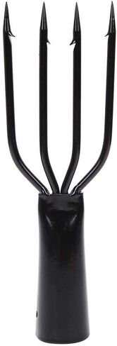 KSTE 3,4,5Prong Fishing Harpoon Stainless Steel Fishing Fork Fish Spear Gig Fork Hook(Four Teeth) in Saudi Arabia