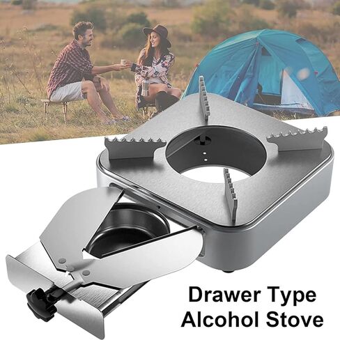 Outdoor Camping Hiking Alcohol Stove for backpacking, Lightweight Brass Spirit Burner, Portable Mini Alcohol Stove Equipment for Backpacking Hiking Picnic in Saudi Arabia