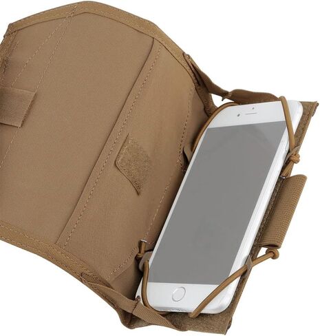 SABADO Tactical Molle Admin Pouch,Admin Phone Pouch MOLLE,Molle Cell Phone Pouch Chest Horizontal Small Phone Holder Case for Plate Carrier Vest MOLLE/PLAS System Screen Size 4.7''-6.7'' in Kuwait