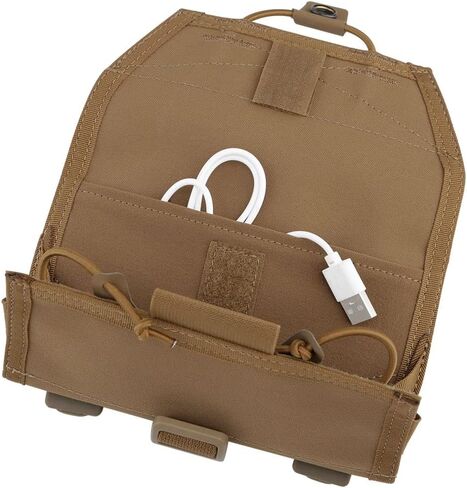 SABADO Tactical Molle Admin Pouch,Admin Phone Pouch MOLLE,Molle Cell Phone Pouch Chest Horizontal Small Phone Holder Case for Plate Carrier Vest MOLLE/PLAS System Screen Size 4.7''-6.7'' in Kuwait