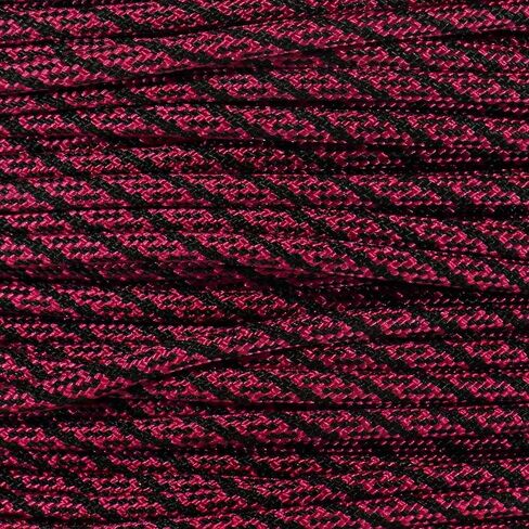 Paracord Planet 550 Paracord – Type III 7 Strand Military Cord – Multiple Colors and Sizes – Indoor and Outdoor Uses - Made in The USA (Red Helix, 25 Feet) in Kuwait