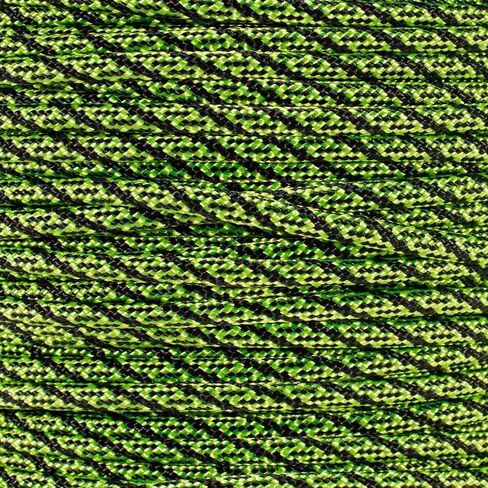 Paracord Planet 550 Paracord – Type III 7 Strand Military Cord – Multiple Colors and Sizes – Indoor and Outdoor Uses - Made in The USA (Red Helix, 25 Feet) in Kuwait