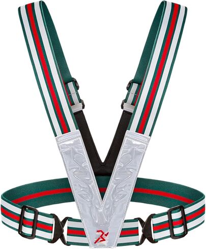 SRsafety LED Reflective Gear Running Vest, High Visibility LED Light 3 Lighting Modes，USB Rechargeable with Adjustable Shoulder/Waist in Kuwait