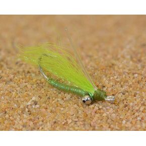 Crazy Charlie Saltwater Fly Fishing Flies - Choose from White, Pink, Crystal, Tan & Chartreuse - Hand Tied on Mustad Signature Duratin Fly Hooks Sizes #2, #4 & #6 in Saudi Arabia