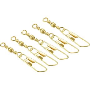 PATIKIL Fishing Barrel Swivel with Safety Snap, Carbon Steel in Kuwait