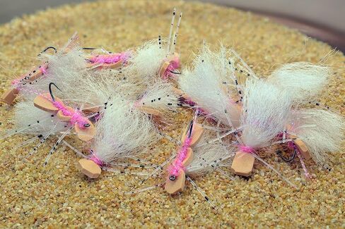 1 Doz Foam Chubby Chernobyl Hopper Pink Dry Fishing Fly - Hook Size #8 in Saudi Arabia