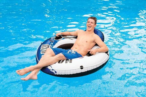 Intex River Run 1 Inflatable Floating Tube Raft for Lake, Pool, Ocean (18 Pack) in Saudi Arabia
