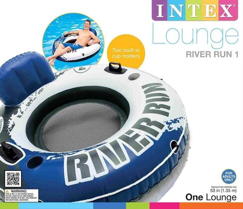 Intex River Run 1 Inflatable Floating Tube Raft for Lake, Pool, Ocean (18 Pack) in Saudi Arabia