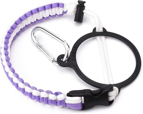 HYDRO CELL Wide Mouth Paracord Handle - Strap Carrier with Safety Ring and Carabiner. Compatible with 14, 18, 24, 32, 40, and 64 oz Stainless Steel Water Bottles in Kuwait