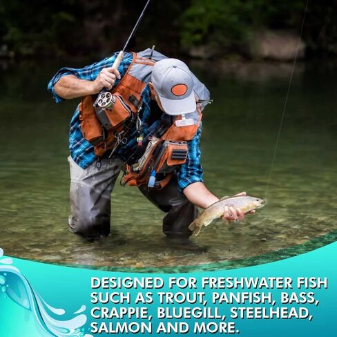 Feeder Creek Fly Fishing Lures Assortment, 15 Dry Flies for Trout, Bass, Salmons & Other Freshwater Fish, 5 Patterns (3 of Each), Size 14 Adams, Coachman, Wulff, Bivisible in Saudi Arabia