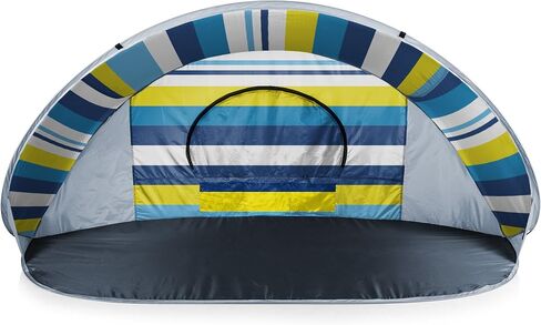 Picnic TIME Manta Portable Beach Tent, Fully-Assembled Pop Up Tent, Beach Shade and Sun Shelter, Instant Outdoor Shade with Carrying Bag for Outdoors and UPF50+ UV Protection, (Light Blue) in Kuwait
