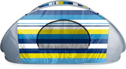 Picnic TIME Manta Portable Beach Tent, Fully-Assembled Pop Up Tent, Beach Shade and Sun Shelter, Instant Outdoor Shade with Carrying Bag for Outdoors and UPF50+ UV Protection, (Light Blue) in Kuwait