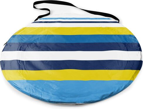 Picnic TIME Manta Portable Beach Tent, Fully-Assembled Pop Up Tent, Beach Shade and Sun Shelter, Instant Outdoor Shade with Carrying Bag for Outdoors and UPF50+ UV Protection, (Light Blue) in Kuwait