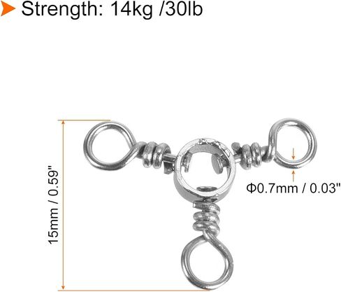 PATIKIL 3 Way Swivel, Stainless Steel Cross Line Tackle in Saudi Arabia
