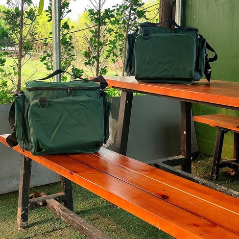 حقائب صيد السمك لصيد الاسماك في المياه المالحة او العذبة، مجموعة تخزين معدات صيد الاسماك، منظم اسماك محمول مقاوم للماء مع حزام كتف (ارمي جرين)، ارمي جرين، حقيبة, اخضر جيشي, حقيبة in Kuwait