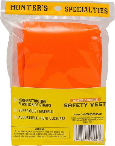 Hunters Specialties Magnum Safety Hunting Vest, Blaze Orange in Saudi Arabia