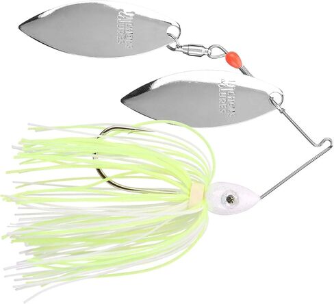 Nichols Lures 8106-12 Pulsator Mother Lode Spinnerbait Jt's Chartreuse Shad, 1/2 oz in Saudi Arabia