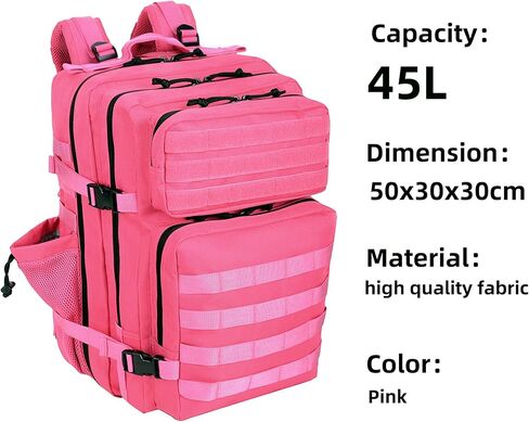 Military 45L Tactical Assault Backpack 3 day assault pack with Molle Waterproof backpack Rucksack for Tactical Backpacks in Kuwait