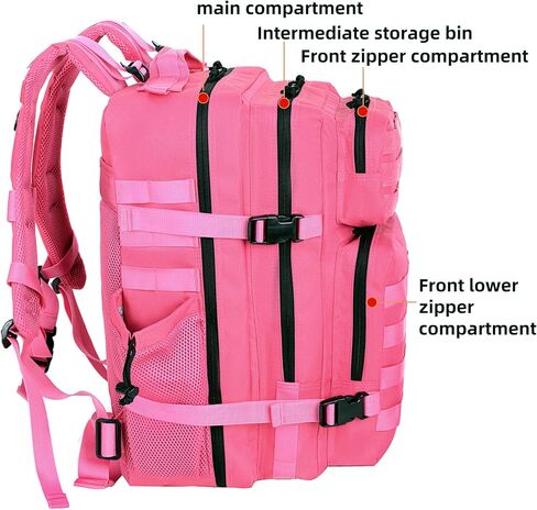 Military 45L Tactical Assault Backpack 3 day assault pack with Molle Waterproof backpack Rucksack for Tactical Backpacks in Kuwait