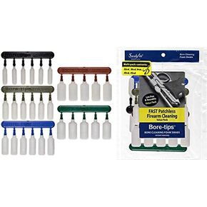 SWAB-ITS (عبوة خاصة) حزمة قيمة لتنظيف المسدس متعددة الأحجام لأطراف تجويف .22 كالوري و30 كالوري و357 كالوري و40 كالوري و45 كالوري