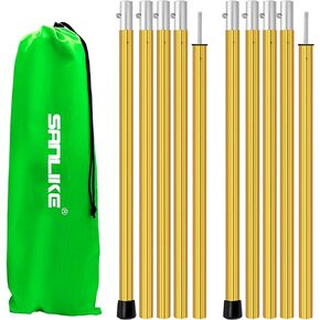 SANLIKE 75in Aluminum Tent Poles, Collapsible Tarp Poles for Canopy, 4-Pack in Saudi Arabia