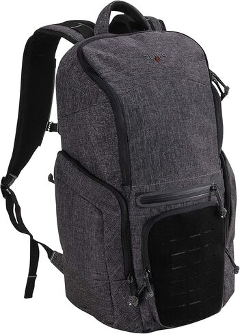 Tac-Six Command Tactical Pack, Backpack with Laptop and Conceal Carry Pocket, 20 Inch/2260 Cubic inches / 37 L, Gray/Black, One Size, 10884 in Saudi Arabia