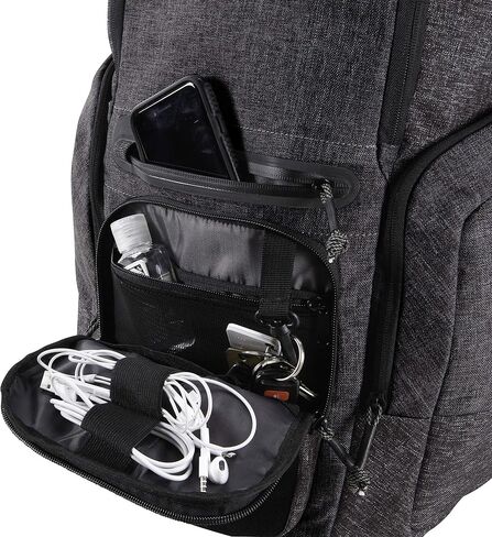 Tac-Six Command Tactical Pack, Backpack with Laptop and Conceal Carry Pocket, 20 Inch/2260 Cubic inches / 37 L, Gray/Black, One Size, 10884 in Saudi Arabia