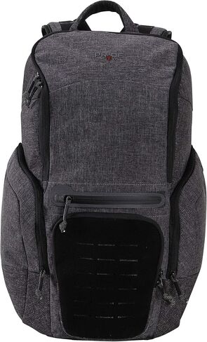 Tac-Six Command Tactical Pack, Backpack with Laptop and Conceal Carry Pocket, 20 Inch/2260 Cubic inches / 37 L, Gray/Black, One Size, 10884 in Saudi Arabia