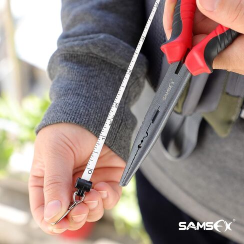 SAMSFX شريط قياس ضام صيد الذبابة زنجر الكامشات نمط حلقة تسلق مشبك على الظهر أدوات حبل حامل شارة (1) in Saudi Arabia