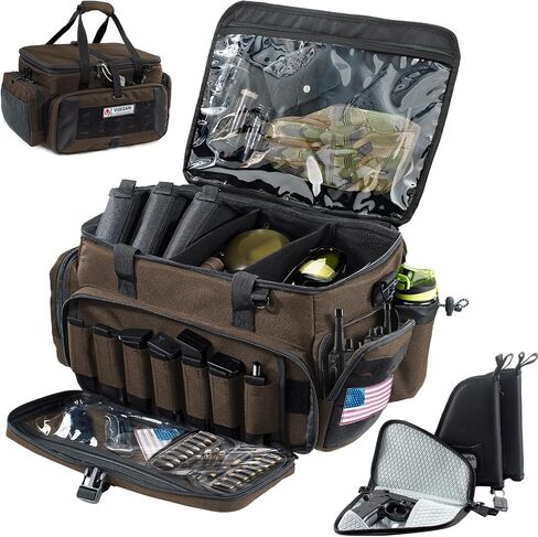 Large Pistol Range Bag Shooting for 5-7 Handguns- Tactical Bag Pistol Cases in Saudi Arabia