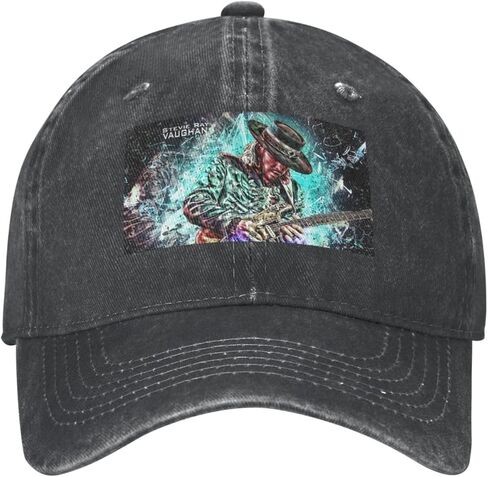 Stevie Guitar Ray Singer Vaughan Baseball Cap Adjustable Cap Breathable Occasion Suitable for Daily Wear, Sports and Outdoors Such As Fishing Unisex Hats for Youth Trucker Hats Black in Kuwait