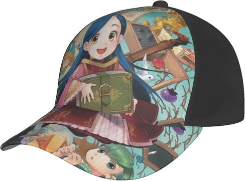 Animation Ascendance of A Bookworm Baseball Hat Adjustable Novelty Fashion Casual Cap Unisex Fishing Trucker Hat Black in Saudi Arabia