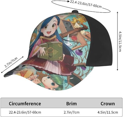 Animation Ascendance of A Bookworm Baseball Hat Adjustable Novelty Fashion Casual Cap Unisex Fishing Trucker Hat Black in Saudi Arabia