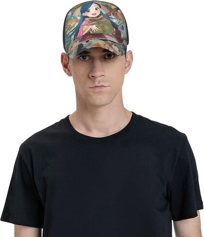 Animation Ascendance of A Bookworm Baseball Hat Adjustable Novelty Fashion Casual Cap Unisex Fishing Trucker Hat Black in Saudi Arabia