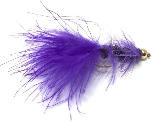Feeder Creek Woolly Bugger Fly Fishing Flies 12pc Fly Fishing Assortment | Handmade Wet Flies for Fly Fishing in Various Patterns/Colors | Streamer Flies in Kuwait