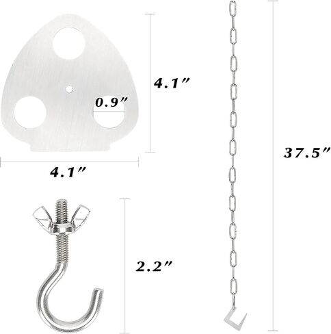ZORMY Camping Tripod Board, Turn Branches into Campfire Tripod, Stainless Steel Camping Tripod Ring Hanger Outdoor Campfire Support Plate, Portable Camping Gear and Equipment for Hanging Cookware in Saudi Arabia