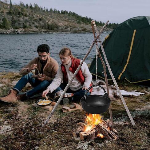 ZORMY Camping Tripod Board, Turn Branches into Campfire Tripod, Stainless Steel Camping Tripod Ring Hanger Outdoor Campfire Support Plate, Portable Camping Gear and Equipment for Hanging Cookware in Saudi Arabia
