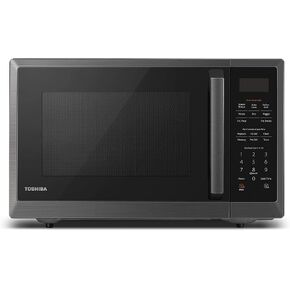 فرن ميكروويف توشيبا ML-EM45PIT(BS) مزود بتقنية العاكس، أساسيات المطبخ، مستشعر ذكي، تذويب تلقائي، 1.6 قدم مكعب، قرص دوار قابل للإزالة 13.6 بوصة، 33 رطل و1250 وات، ستانلس ستيل أسود in Kuwait