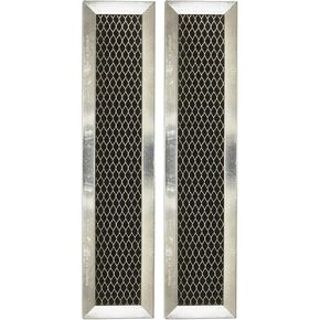 Microwave Charcoal Filter 11.02" x 2.52" for JX81D WB02X10943 GE Microwave Filter Replacement - This Carbon Filter Freshens and Filters Kitchen Air Entering the Over-the-Range Oven Vent Fan (2-Pack) in Saudi Arabia