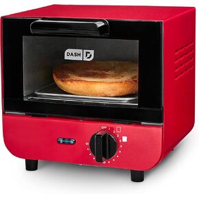 DASH Mini Toaster Oven Cooker for Bread, Bagels, Cookies, Pizza, Paninis & More with Baking Tray, Rack, Auto Shut Off Feature - Aqua in Saudi Arabia