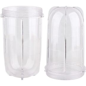 قطع غيار Veterger 16 أوقية أكواب مرطبان، متوافق مع عصارة الخلاط السحري الأصلي MB1001 250W (2 حزمة) in Kuwait