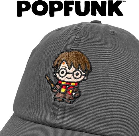 قبعة Popfunk الرسمية لشخصية هاري بوتر اللطيفة للأب - قبعة U18 قابلة للتعديل ومريحة - للجنسين للرجال والنساء، فحمي in Kuwait