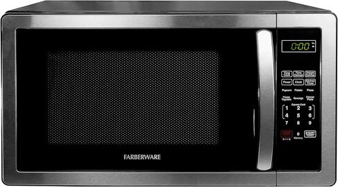 ميكروويف فاربروير كونترتوب 1000 واط، 1.1 قدم مكعب - فرن ميكروويف مع إضاءة LED وقفل للأطفال - مثالي للشقق والمساكن - الفولاذ المقاوم للصدأ سهل التنظيف in Kuwait