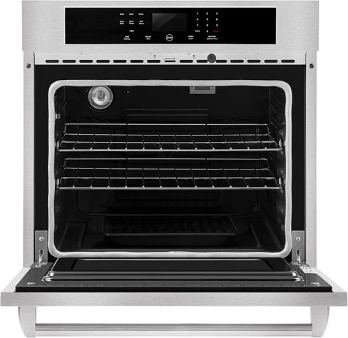 Empava 24" Electric Single Wall Oven with 6 Cooking Functions in Stainless Steel, 24 Inch, Stainless in Saudi Arabia