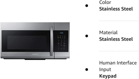 سامسونج 1.7 قدم مكعب. قدم. ميكروويف من الفولاذ المقاوم للصدأ المقاوم لبصمات الأصابع in Kuwait
