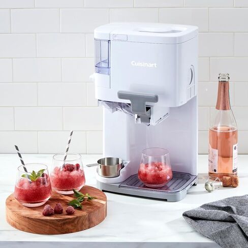 Cuisinart Ice Cream Maker Machine, 1.5 Quart Mix It In Soft Serve, Yogurt, Sorbet, Sherbet Maker, White, ICE-45P1 in Saudi Arabia
