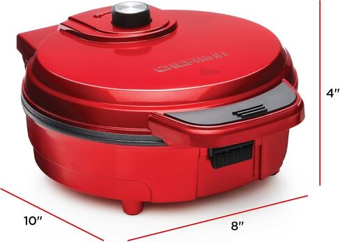 Chefman Anti-Overflow Belgian Waffle Maker w/Shade Selector, Temperature Control, Mess Free Moat, Round Iron w/Nonstick Plates & Cool Touch Handle, Measuring Cup Included, Black in Saudi Arabia
